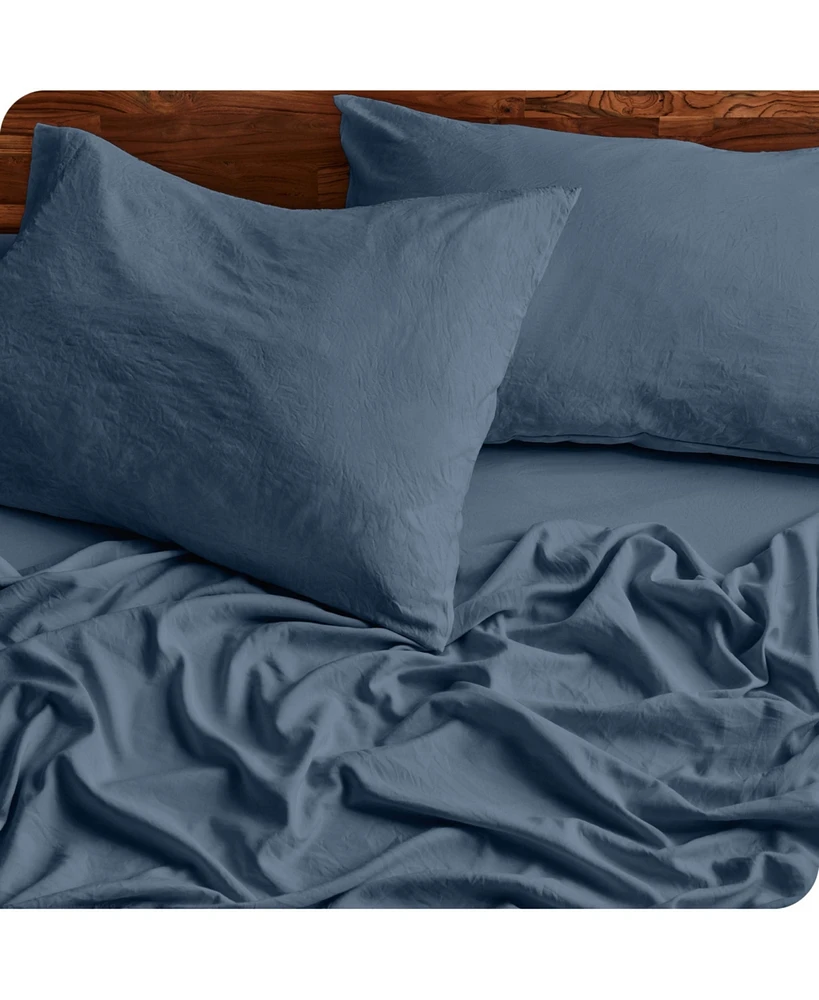 Bare Home Ultra-Soft Sandwashed Microfiber Sheet Set King
