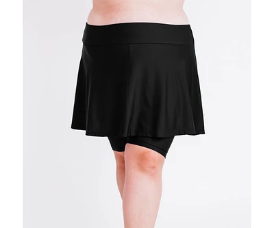 Calypsa Plus Midi Swim Skort