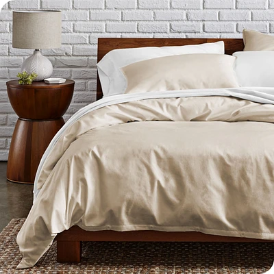 Bare Home Organic Cotton Percale Duvet Cover Set Twin/Twin XLong