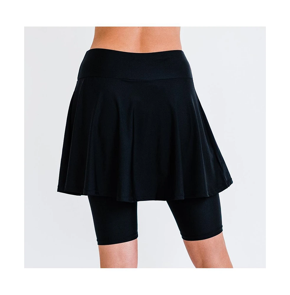 Calypsa Women's Midi Swim Skort
