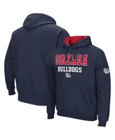 Men's Colosseum Navy Gonzaga Bulldogs Sunrise Pullover Hoodie