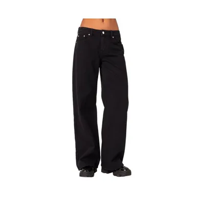 Edikted Women's Daytime low rise jeans
