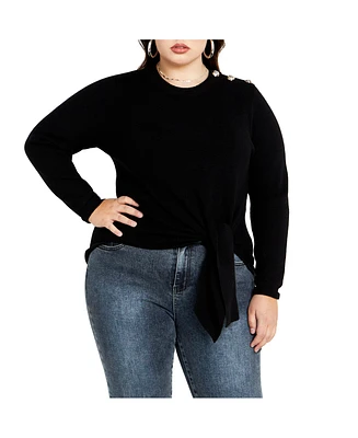 City Chic Plus Royal Sweater