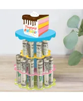 Cake Time - Diy Happy Birthday Party Money Holder Gift - Cash Cake