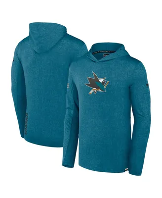 Men's Fanatics Teal San Jose Sharks Authentic Pro Lightweight Pullover Hoodie