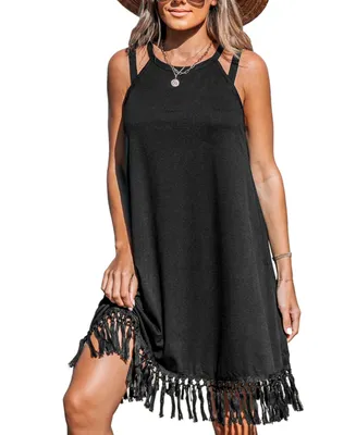 Cupshe Women's Boho Breeze Tassel Dress