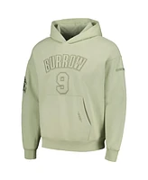 Men's Pro Standard Joe Burrow Light Green Cincinnati Bengals Player Name and Number Pullover Hoodie