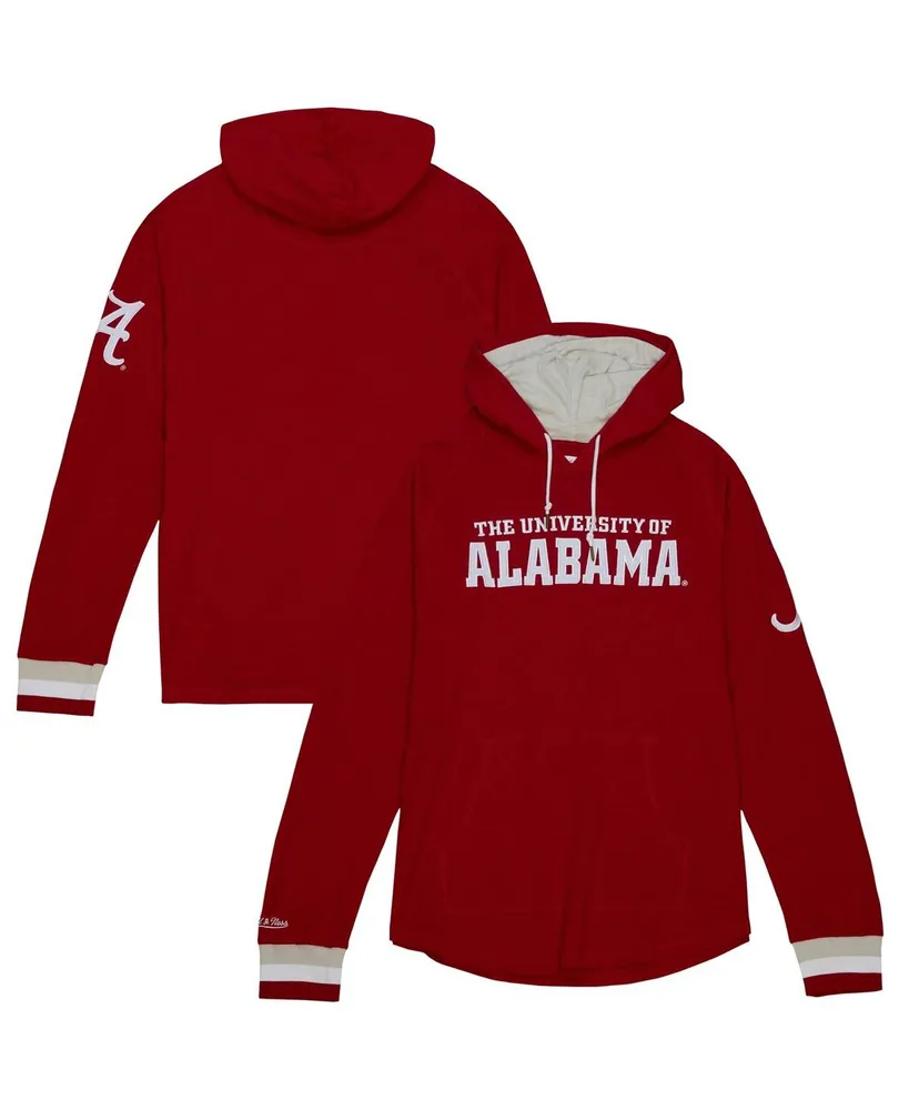 Men's Mitchell & Ness Crimson Alabama Tide Legendary Raglan Pullover Hoodie