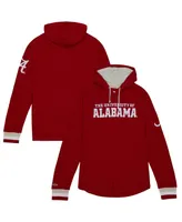 Men's Mitchell & Ness Crimson Alabama Tide Legendary Raglan Pullover Hoodie