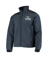 Men's Dunbrooke Navy Tennessee Titans Circle Softshell Fleece Full-Zip Jacket
