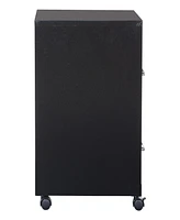Office Star 26.75" 2 Drawer Mobile Locking Metal File Cabinet