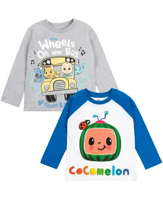 CoComelon Baby Boys Jj Kitty [SizeRangeDescription1] 2 Pack Long Sleeve Graphic T-Shirts [SizeDescription1]