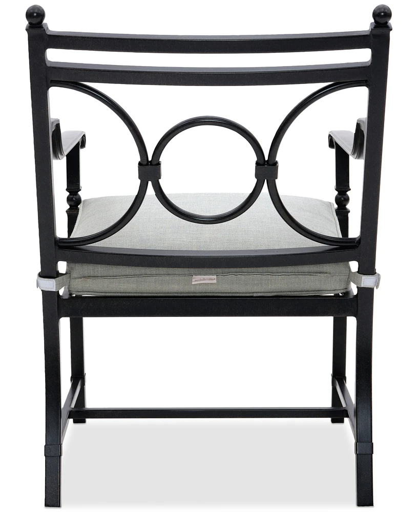 Wythburn Mix and Match Scroll Outdoor Dining Chair, Created for Macy's