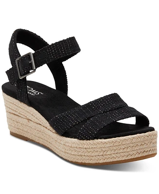 Toms Women's Audrey Espadrille Wedge Platform Sandals