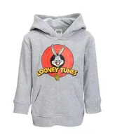 Looney Tunes Toddler Boys Buggs Bunny Fleece Fashion Pullover Hoodie