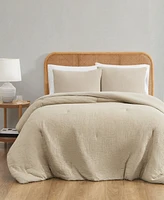 Truly Soft Textured Waffle 3 Piece Comforter Set
