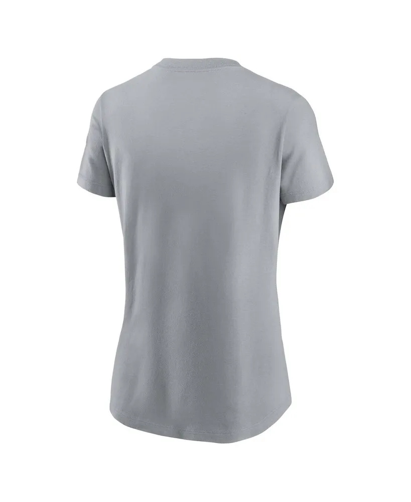 Women's Nike Gray Kansas City Chiefs 2023 Nfl Playoffs Iconic T-shirt