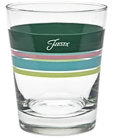 Fiesta Tropical Edgeline 15-Ounce Dof Double Old Fashioned Glass, Set of 4