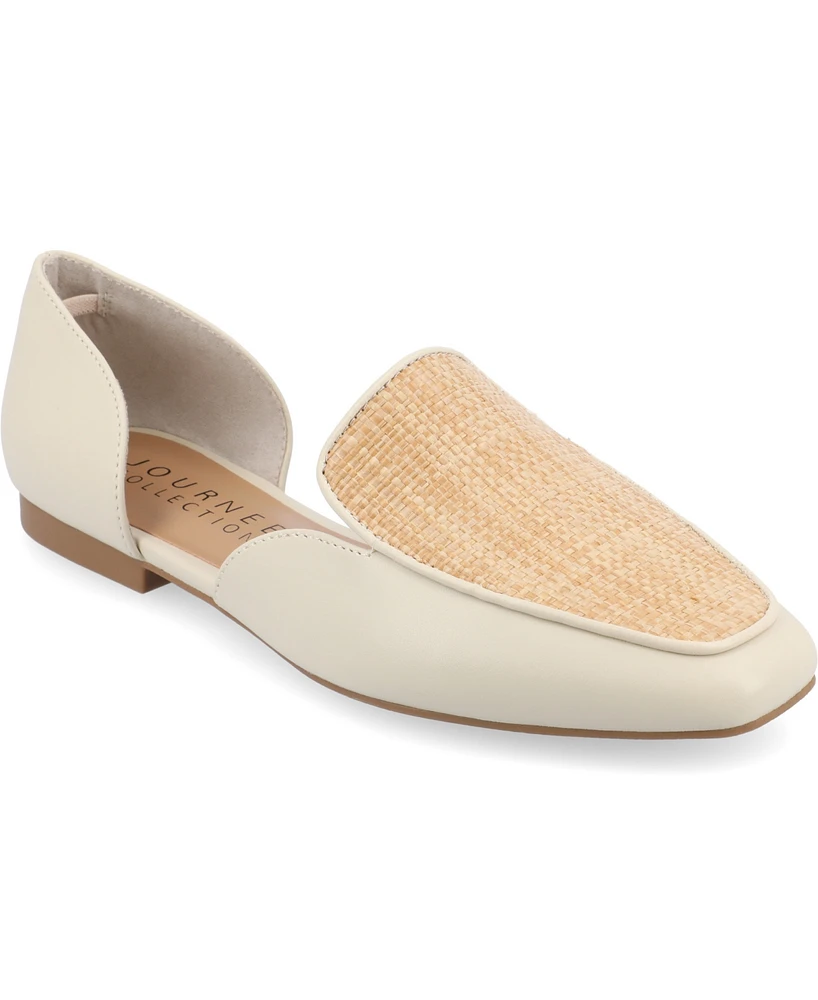Journee Collection Women's Kennza Cut Out Slip On Loafers
