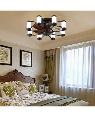 21.7" Ceiling Fan with Remote and Dimmable Light