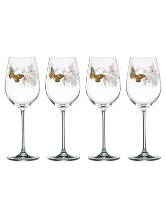 Lenox Butterfly Meadow Wine Glasses, Set of 4