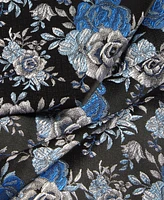 Tayion Collection Men's Royal Blue & White Floral Tie