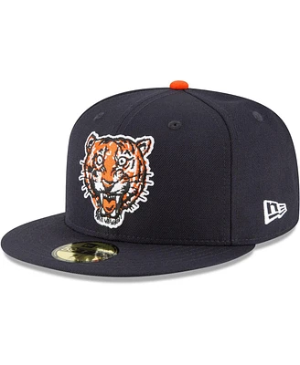 Men's New Era Navy Detroit Tigers Cooperstown Collection Wool 59FIFTY Fitted Hat