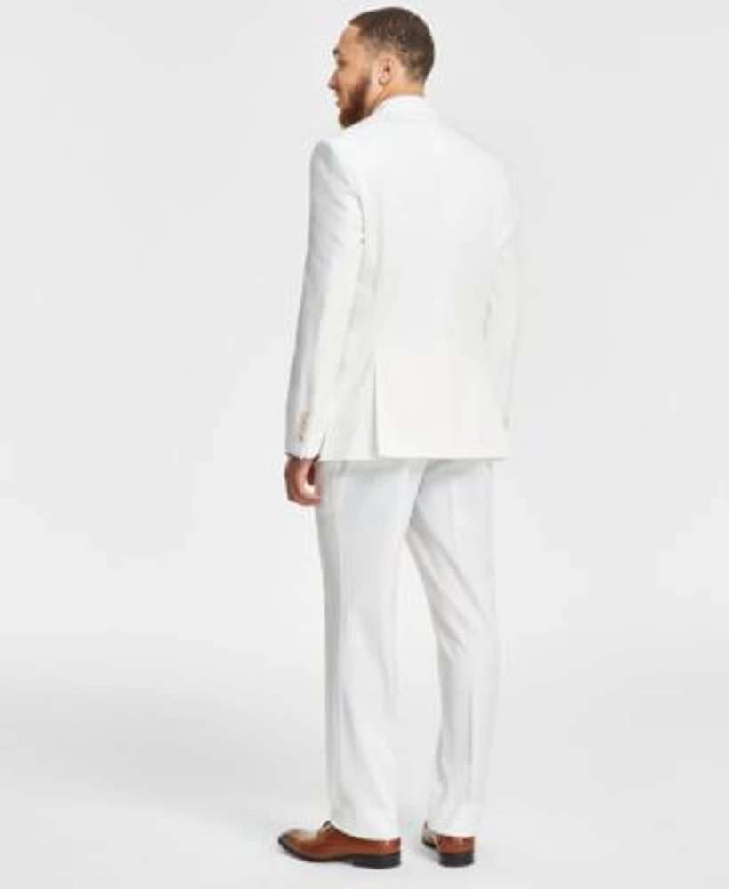 Tayion Collection Mens Classic Fit Solid Suit Separates