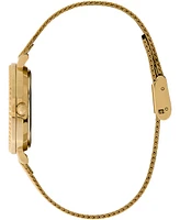 Olivia Burton Women's Vintage-Like Bead Gold-Tone Stainless Steel Mesh Watch 30mm