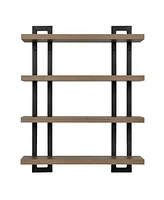 Danya B 4-Tier Floating Bracket Wall Shelf