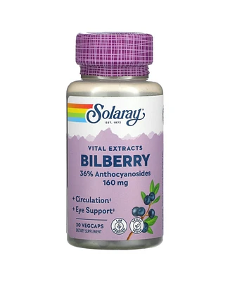 Solaray Vital Extracts Bilberry - 30 VegCaps