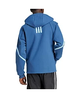 Men's adidas Blue Sporting Kansas City 2024 Anthem Travel Full-Zip Jacket
