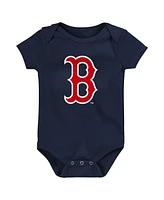 Baby Boys and Girls Fanatics Boston Red Sox Fan Pennant 3-Pack Bodysuit Set
