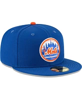 Men's New Era Blue York Mets Cooperstown Collection Wool 59FIFTY Fitted Hat