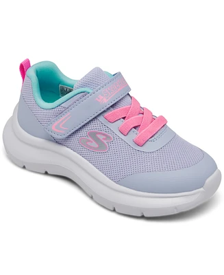Skechers Toddler Girls Skech Fast Fastening Strap Casual Sneakers from Finish Line