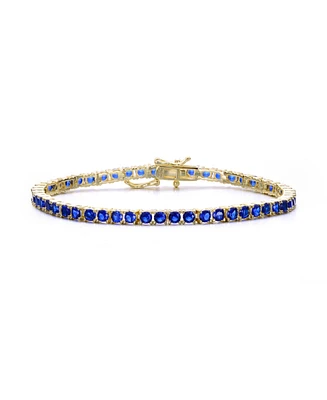 Classic 3mm Colored Cubic Zirconia Tennis Bracelet