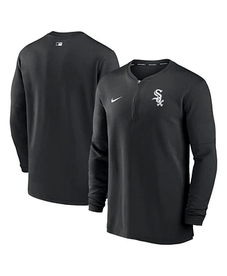 Men's Nike Black Chicago White Sox Authentic Collection Game Time Performance Quarter-Zip Top