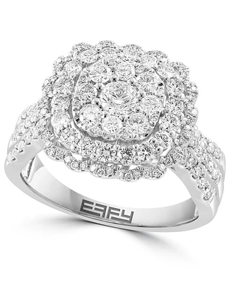 Effy Diamond Cluster Ring (1-1/3 ct. t.w.) in 14k White Gold