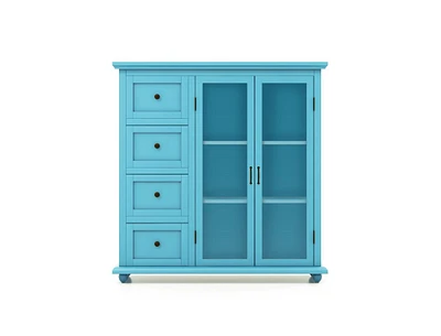 Buffet Sideboard Table Kitchen Storage Cabinet with Drawers and Doors
