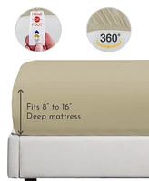 Soft Silk-Like 100% Rayon from Bamboo Cooling Bed Sheets King
