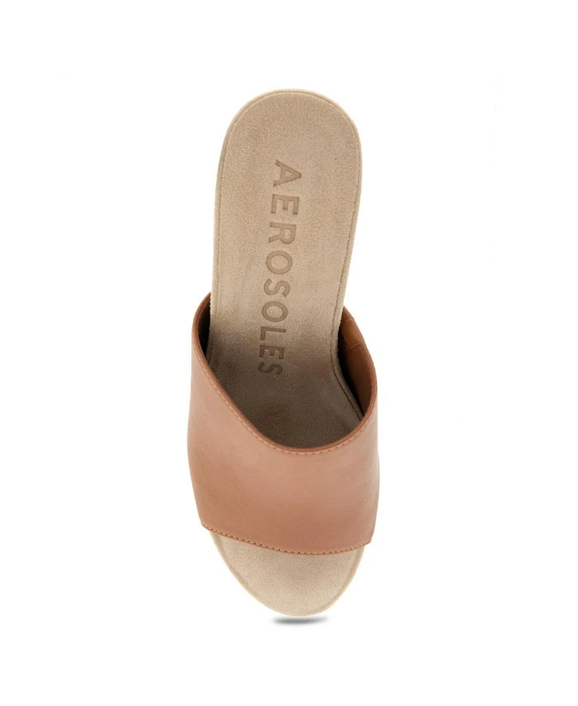 Aerosoles Women's Pierce Open Toe Wedge Sandals