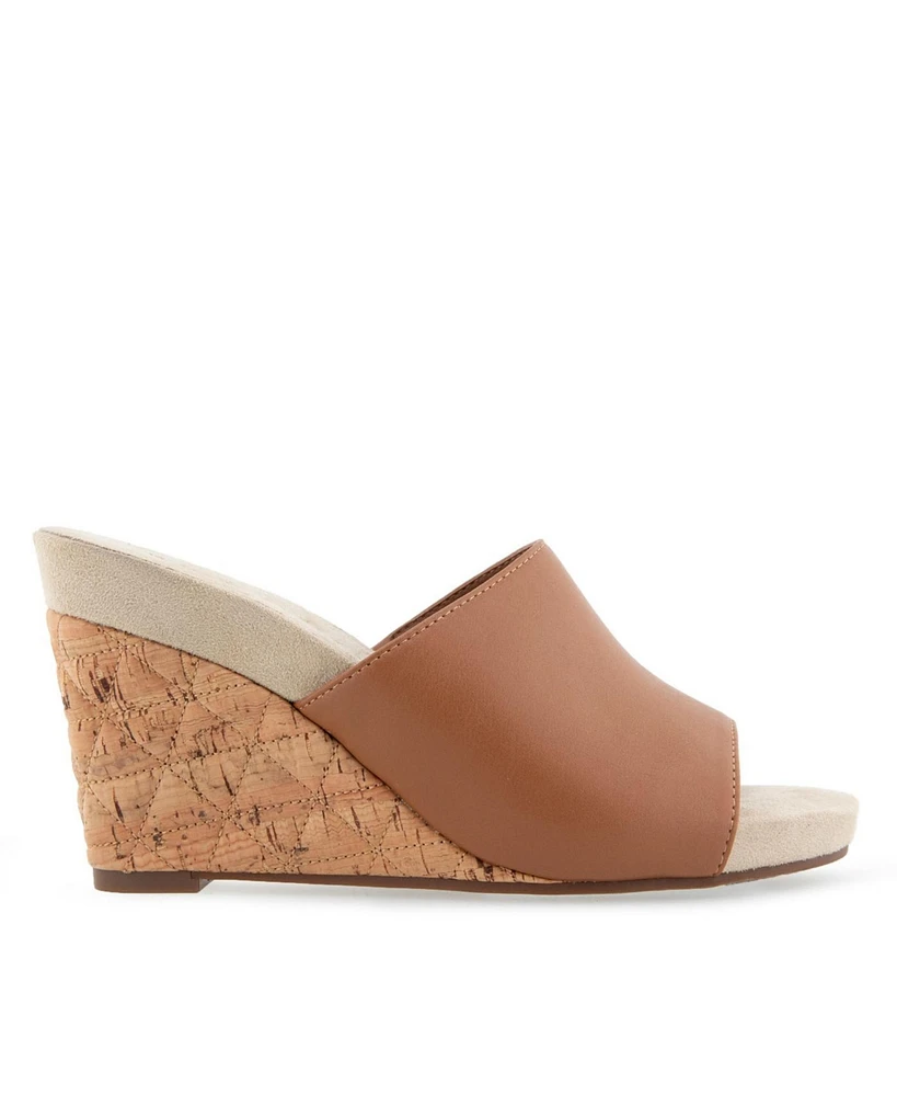 Aerosoles Women's Pierce Open Toe Wedge Sandals