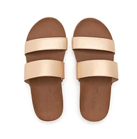 Women S Zensole Vistas Faux Leather Double Strap Slide Sandals
