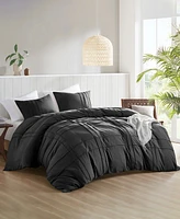 510 Design Porter Washed Pleated 3-Pc. Duvet Cover Set