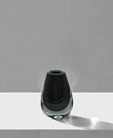 Vivience 6.5"H Black Glass Bud Vase
