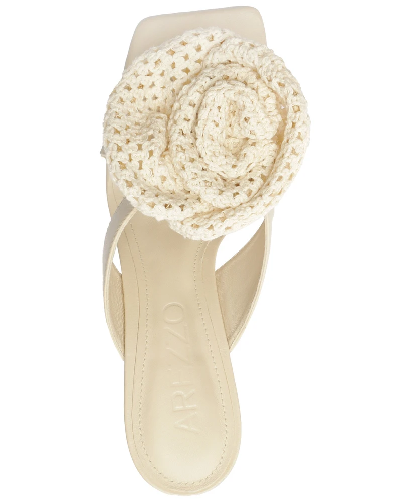 Arezzo Women's Isla Flower High Stiletto Sandals