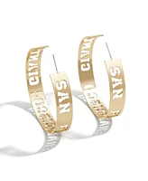 Women's Wear by Erin Andrews x Baublebar San Francisco Giants Large Cutout Hoop Earrings