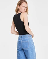 On 34th Women's Sleeveless Ribbed Bodysuit, Created for Macy's