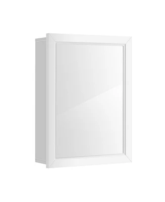 Wall Mounted Adjustable Medicine Storage Mirror Cabinet