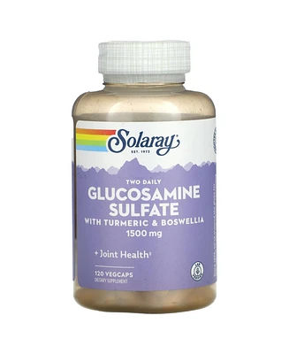 Solaray Two Daily Glucosamine Sulfate with Turmeric & Boswellia 1 500 mg - 120 VegCaps